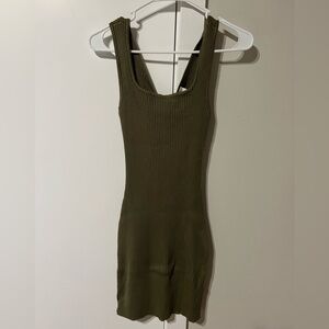 Abercrombie Rib Knit Knot Back Bodycon Dress